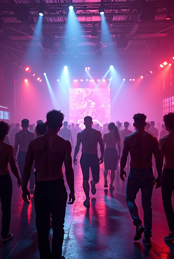 Dance club named rhythm rhapsody, no woman