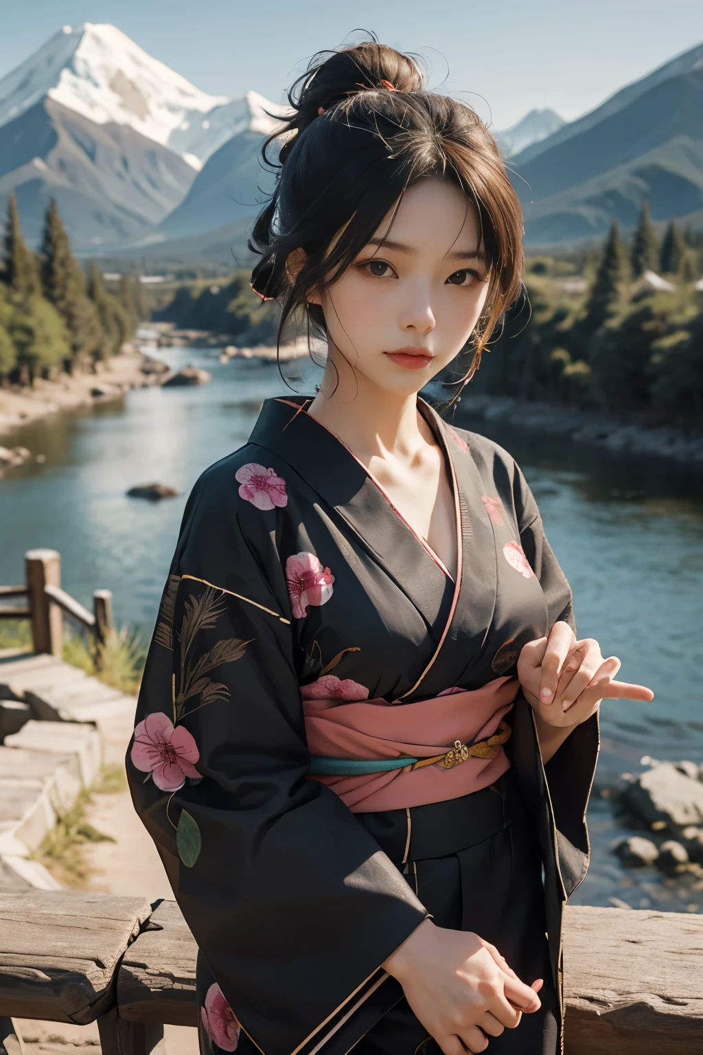 Beautiful,Junko Ishihara,Over Amagi,Prostitute,Edo Period,Joren Falls,Flame of Love,Disheveled Japanese clothing,In the mountains,The twists and turns of the deep mountains,Flames of Passion,Mature women in their thirties,A devoted beauty,Disheveled Hair,Disheveled outfit,A half-crazed woman obsessed with love,Disheveled, thin kimono,Thin yukata,A distraught yukata wearer,Female Artist,Narrow eyes,Single-minded gaze,Simple string belt,