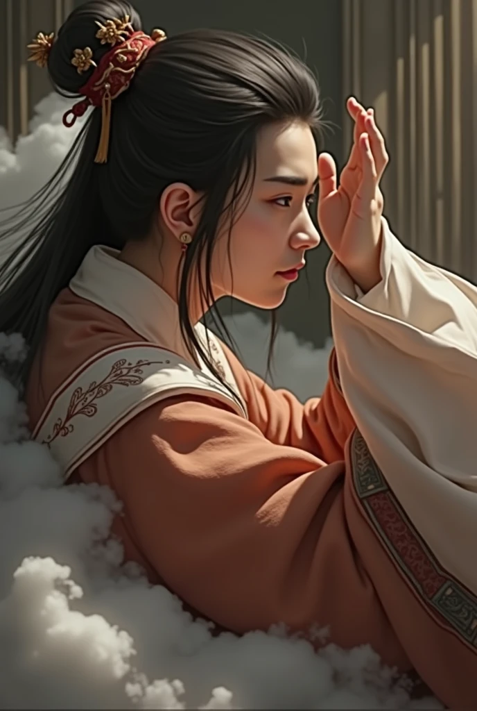 Personality details, realistic images, real people, ancient Chinese era, Han and Fu dynasties