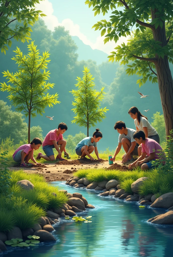 Eco-friendly education focused on the field of landscaping and gardening for children aged 6-10