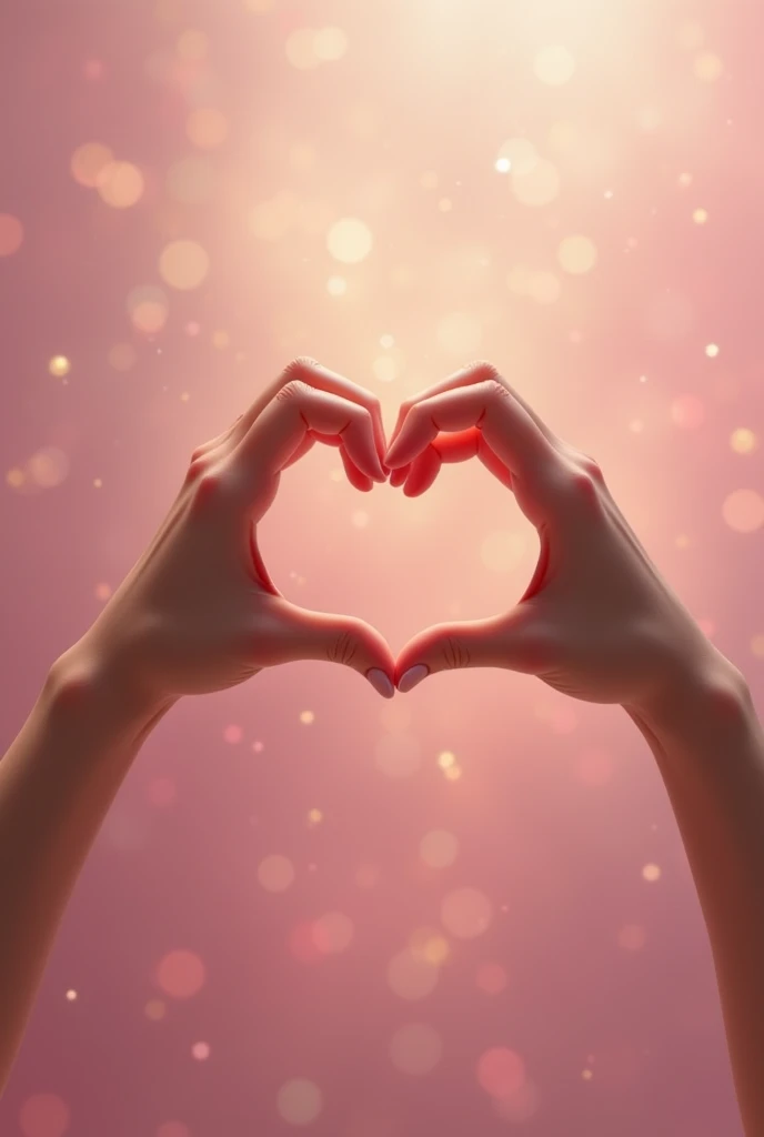 a hand forming a heart emoji
