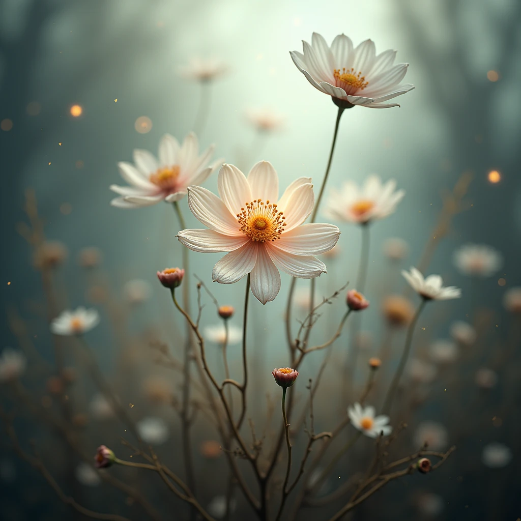 Reproducing the miracle of bare flowers