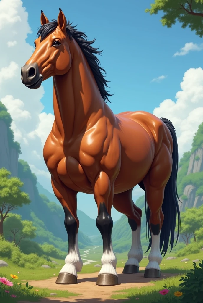 Horse with big butt