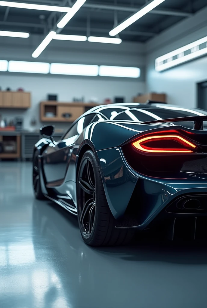 Image of a perfectly aligned car in the workshop