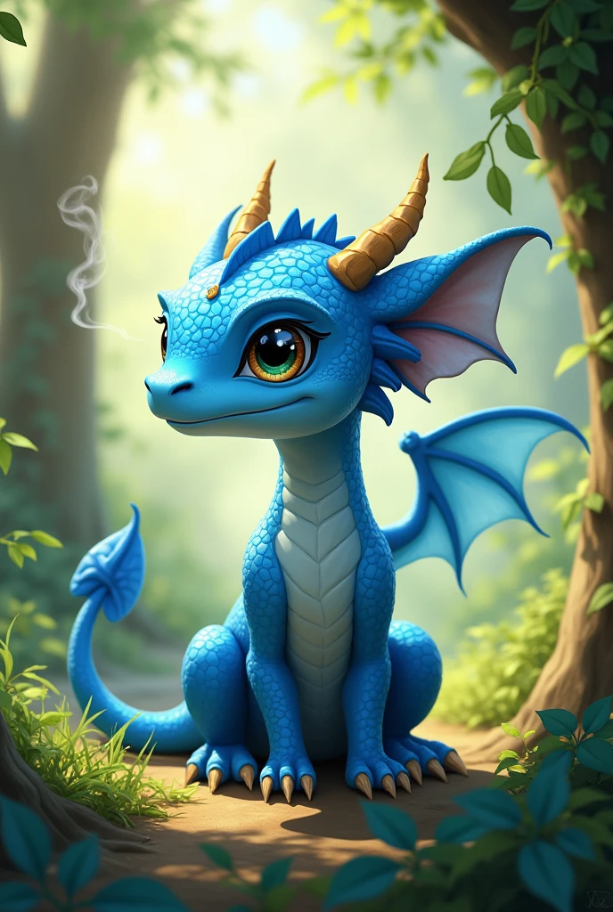 Small blue dragon