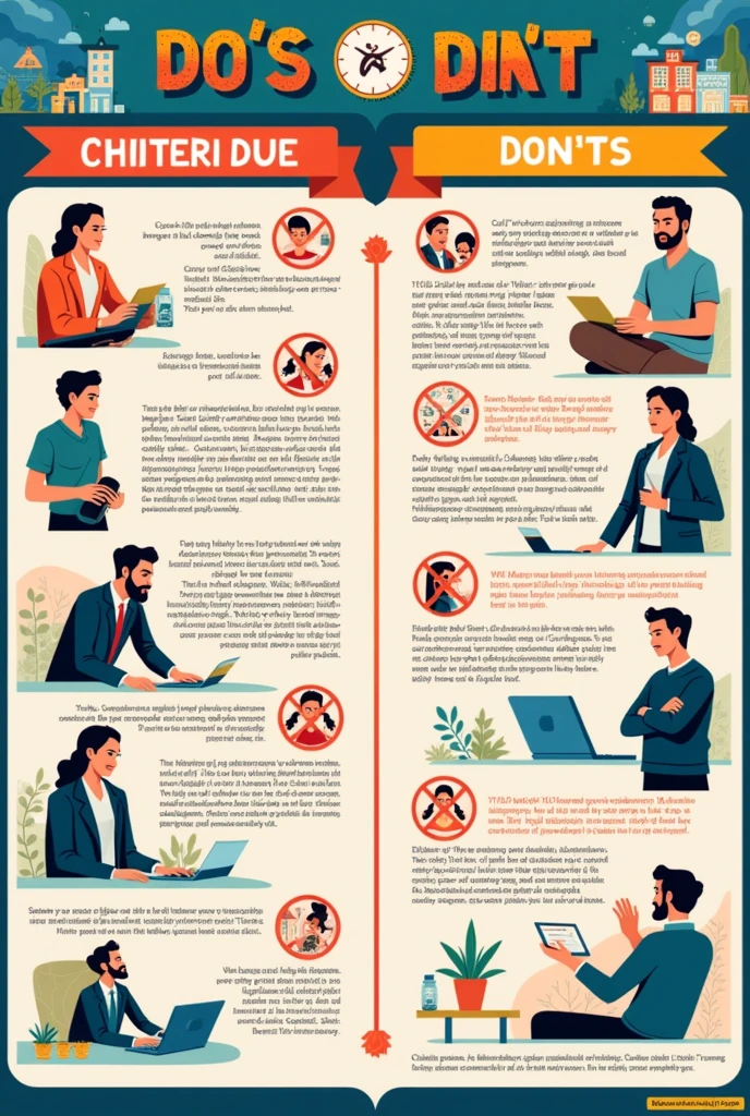 Can you make me a poster ( not a infographic ) of do's and dont's