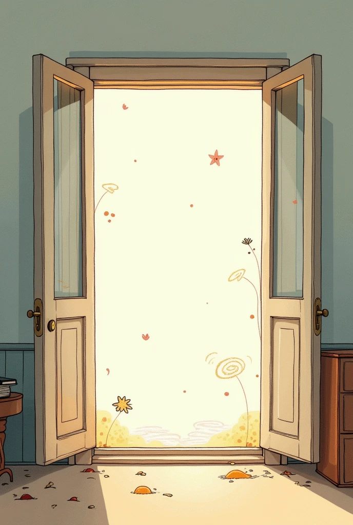 An easy drawing to draw, without people, respect this sentence " Reading is an open window to infinite possibilities"