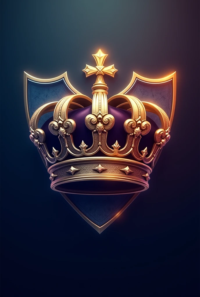 Give me a gaming logo with crown