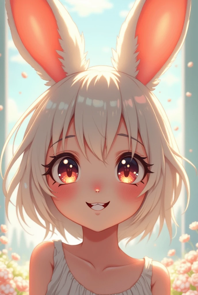 by jijis-waifus,(by pgm300:0.5),best quality,masterpiece, a cute bunny girl smiling