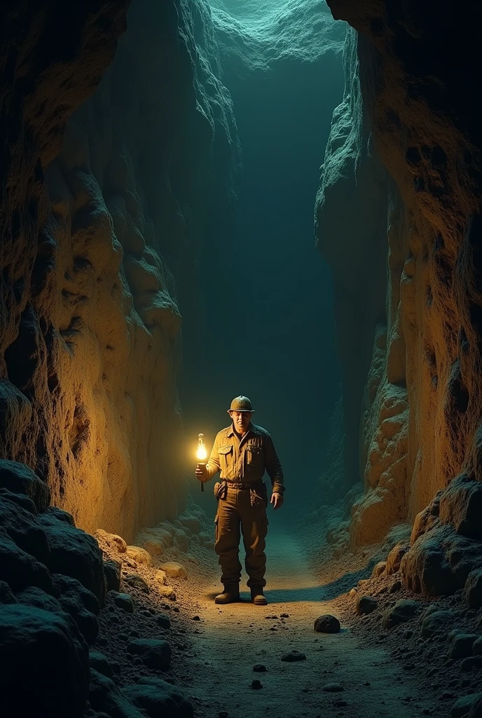 Underground mine with lost miner