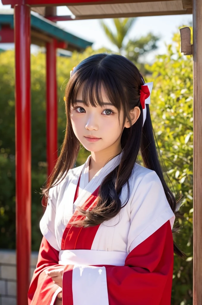 Shrine maiden　face