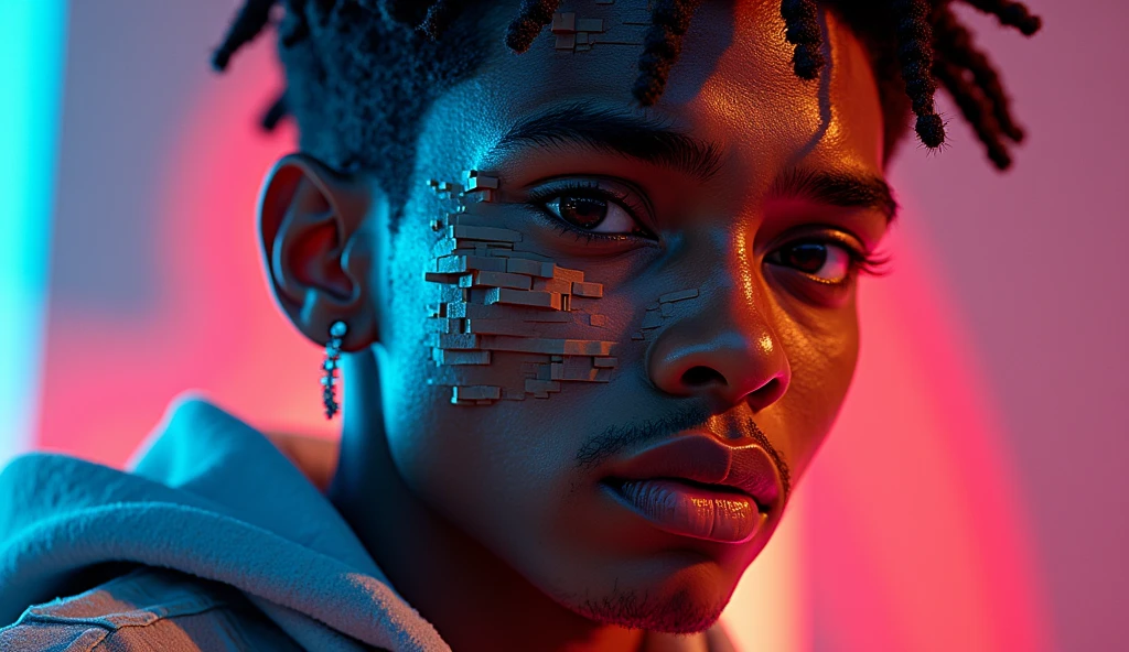 Here's a description of a potential YouTube thumbnail for a "Block Boy" music video:
_Image:_
- A close-up of the artist's face (Block Boy) with a confident, edgy expression
- Bright, bold colors and high-contrast lighting to create a striking visual
- Block Boy's image could be fragmented or pixelated, with building blocks or LEGO bricks integrated into the design
_Text:_
- The title of the song in a bold, graffiti-inspired font, such as "Build My Empire" or "Block Party"
- The artist's name "Block Boy" in a modern, clean font to balance out the design
_Style:_
- A blend of hip-hop and digital art aesthetics to reflect the music's genre and themes
- Incorporate 3D graphics or animation to give the thumbnail a dynamic