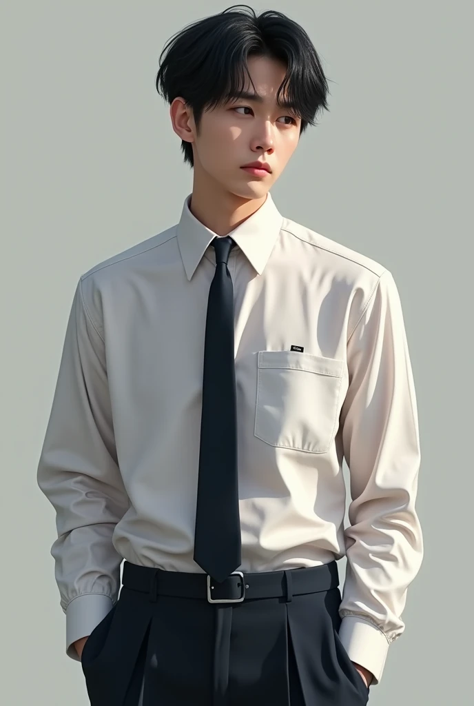 Yoongi in school uniform 