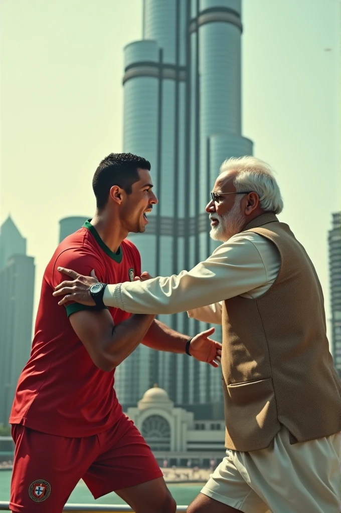 Ronaldo is killing Narendra Modi near Burj Khalifa