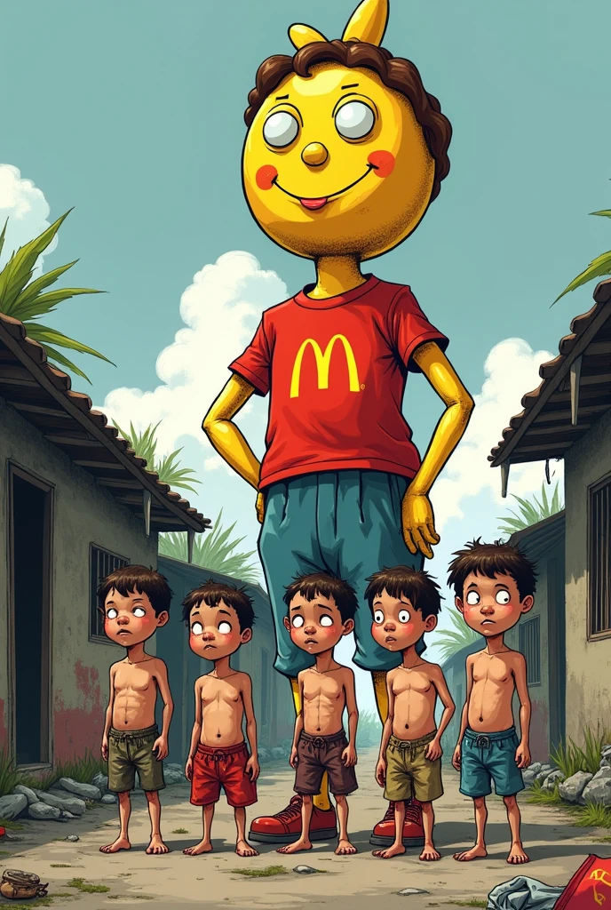 Cartoon criticizes McDonald's with poor ren in Latin America