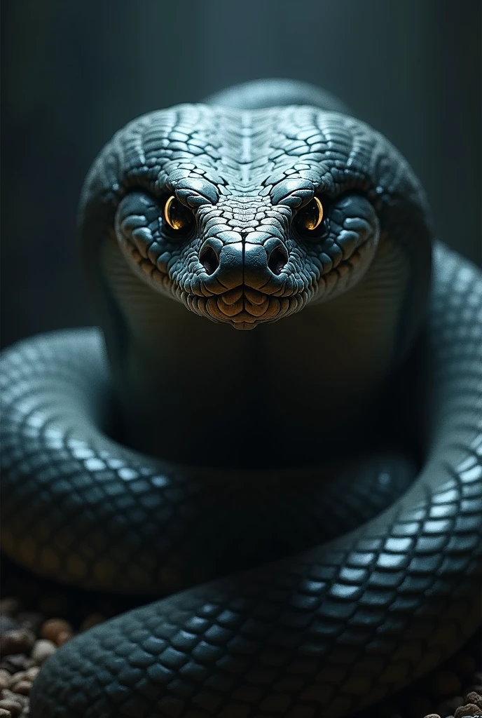 looking at the camera snake Intimidation face