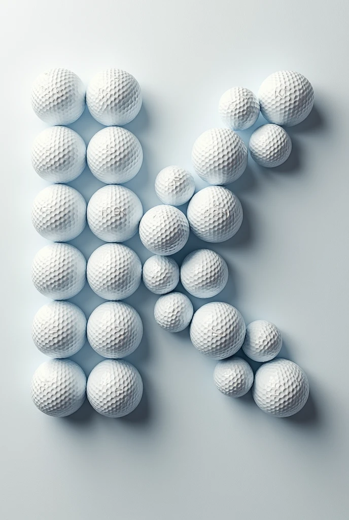 Lots of golf balls、One Design、letter(Karen)