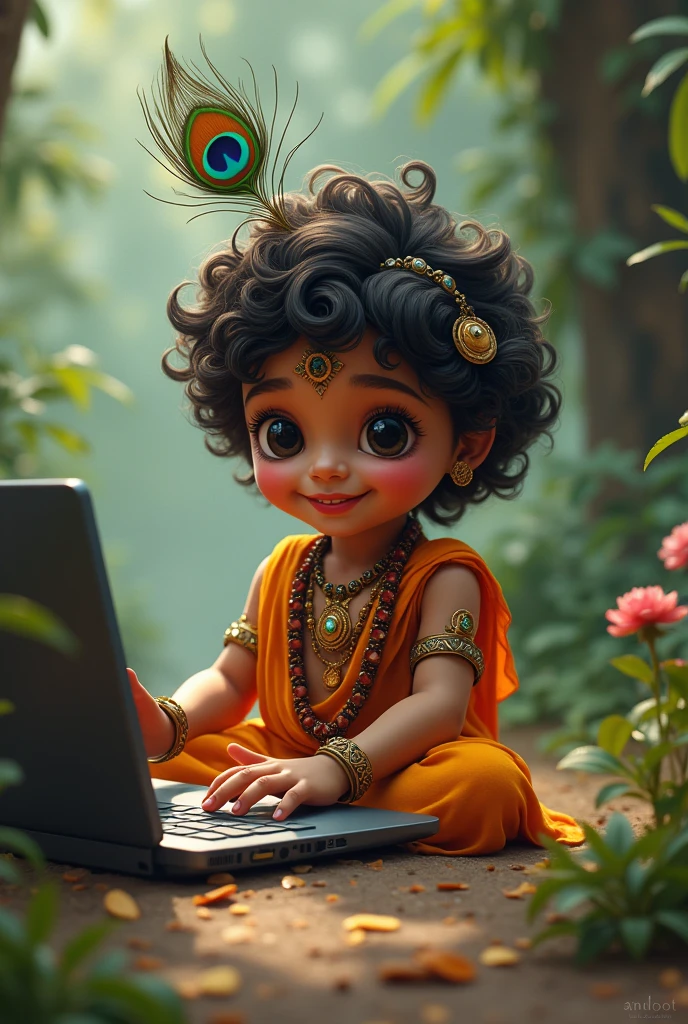 Little krishna with Vivo v40 mobile 