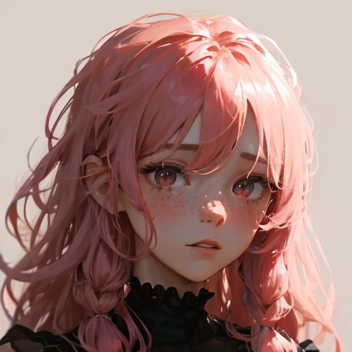 anime style, model shoot style, (upper body) photo of a ((little girl:1.6)), (1girl, young girl, small body), (pink hair, long hair:1.3), (black dress),
((pretty face: 1.7, perfect face:1.5)), (best quality:1.5, hyperrealistic:1.5, photorealistic:1.4, Madly detailed CG unity 8k wallpaper:1.5,
masterpiece:1.3, Madly detailed photo:1.2), (hyper-realistic lifelike texture:1.4, realistic eyes:1.2), (octane render, unreal engine 5),
(ecstasy of light and shadow:1.5, deep shadow:1.5), (sony a7, 50 mm, film grain:1.5, 4K UHD HDR),
(photo by lee jeffries, Greg Rutkowski and Magali Villanueva)