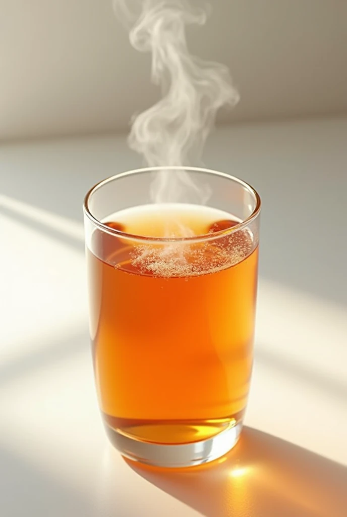 A drink from a top angle,Japanese tea in a glass,splash