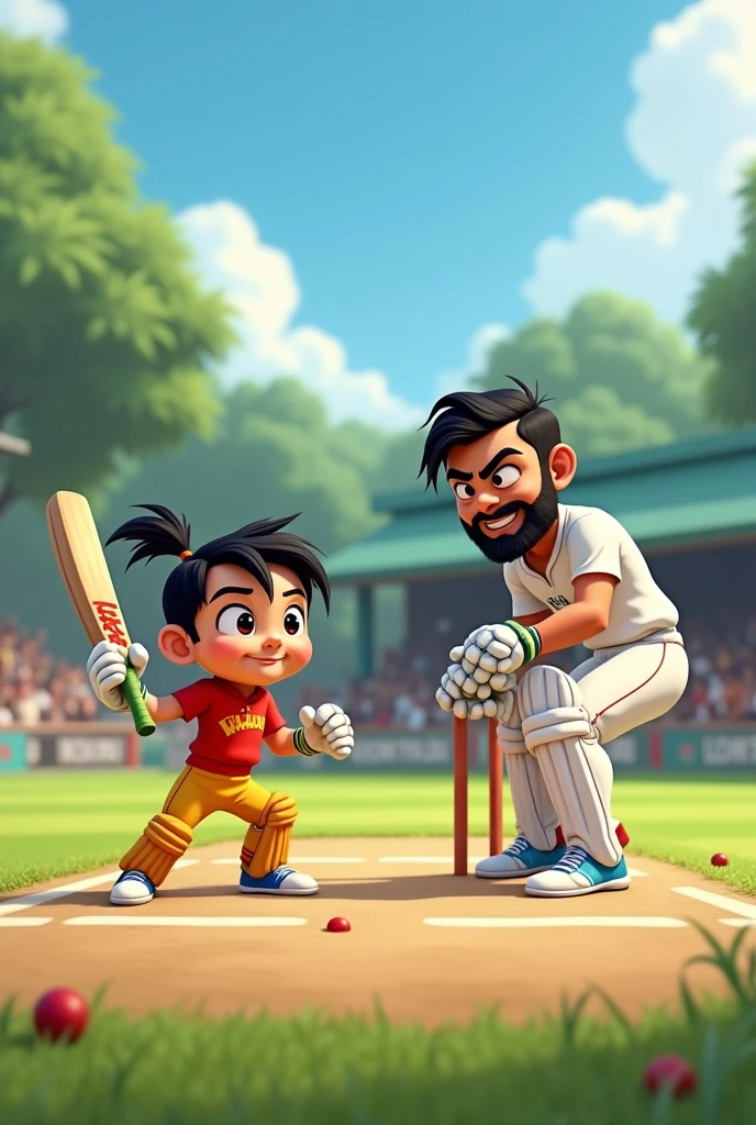 Chota Bheem Playing Cricket with Virat Kohli