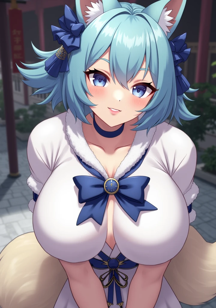 ,Huge breasts,Fox Girl,High heel,Hanfu