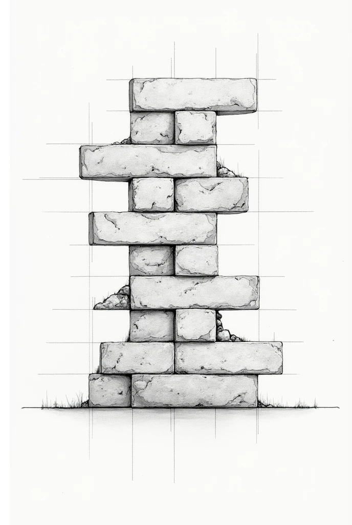 Create The brick elevation drawing shows a side or front view of a brick wall, depicting how the bricks would look from that angle. In an elevation drawing:

bricks: They are represented as horizontally aligned rectangles., with its dimensions visible from the front.
Mortar Joints: The thin lines between the bricks represent the mortar that binds the bricks together..
Row Shift: Bricks are often offset in each row for added stability and aesthetic appeal..