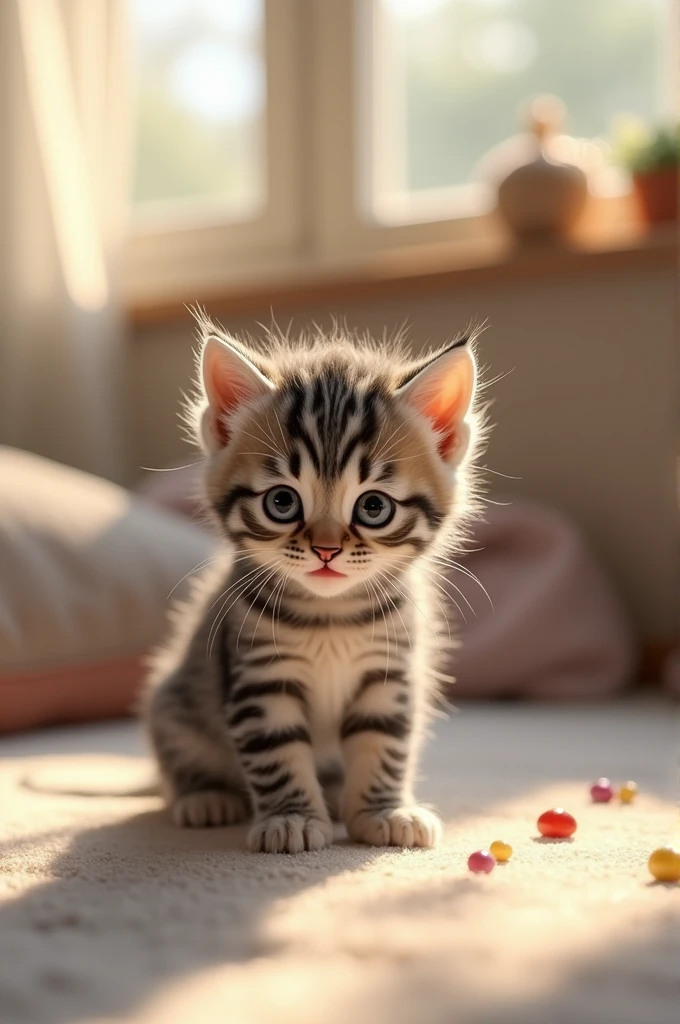 Striped kitten
