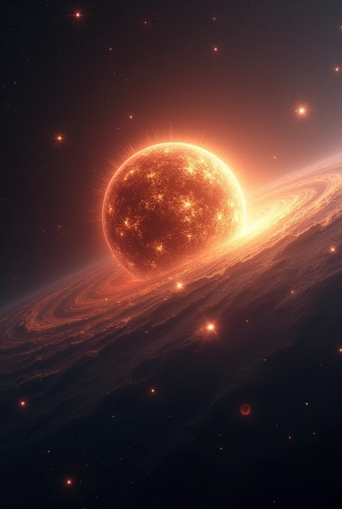 Massive neutron star and distant small stars around it