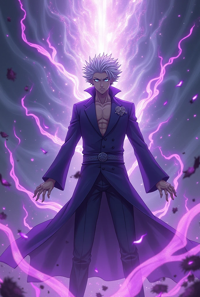 gojo satoru from jujutsu kaisen doing hollow purple