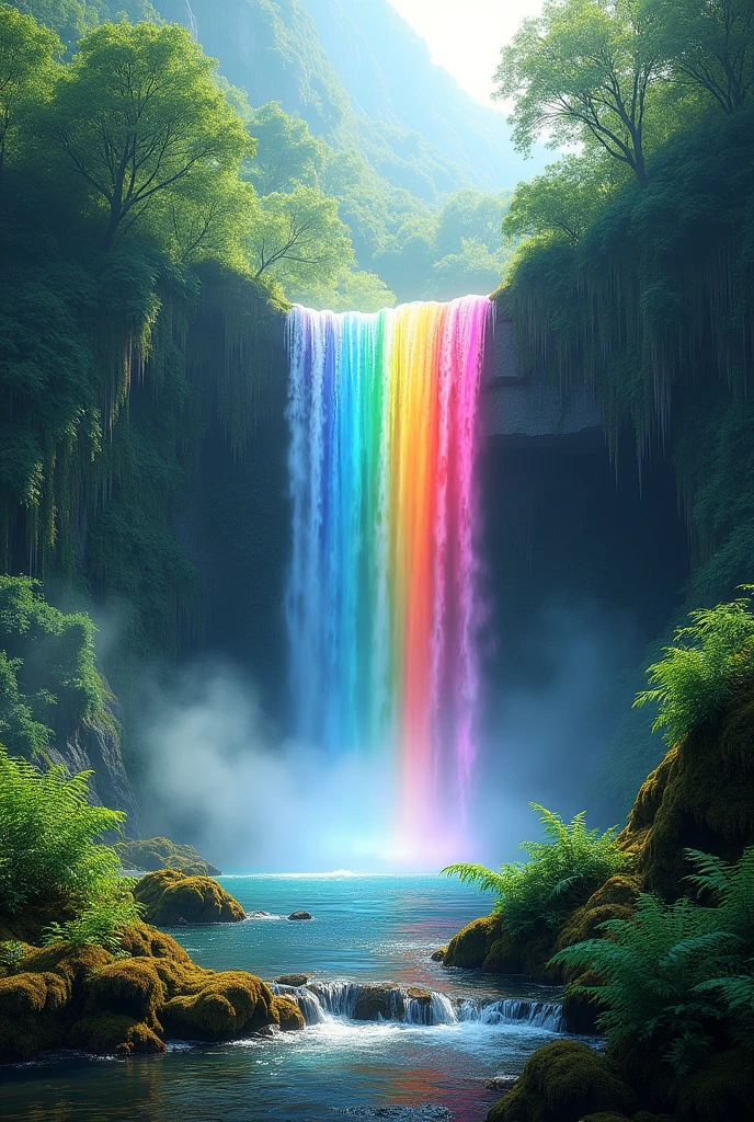 rainbow waterfall Lush