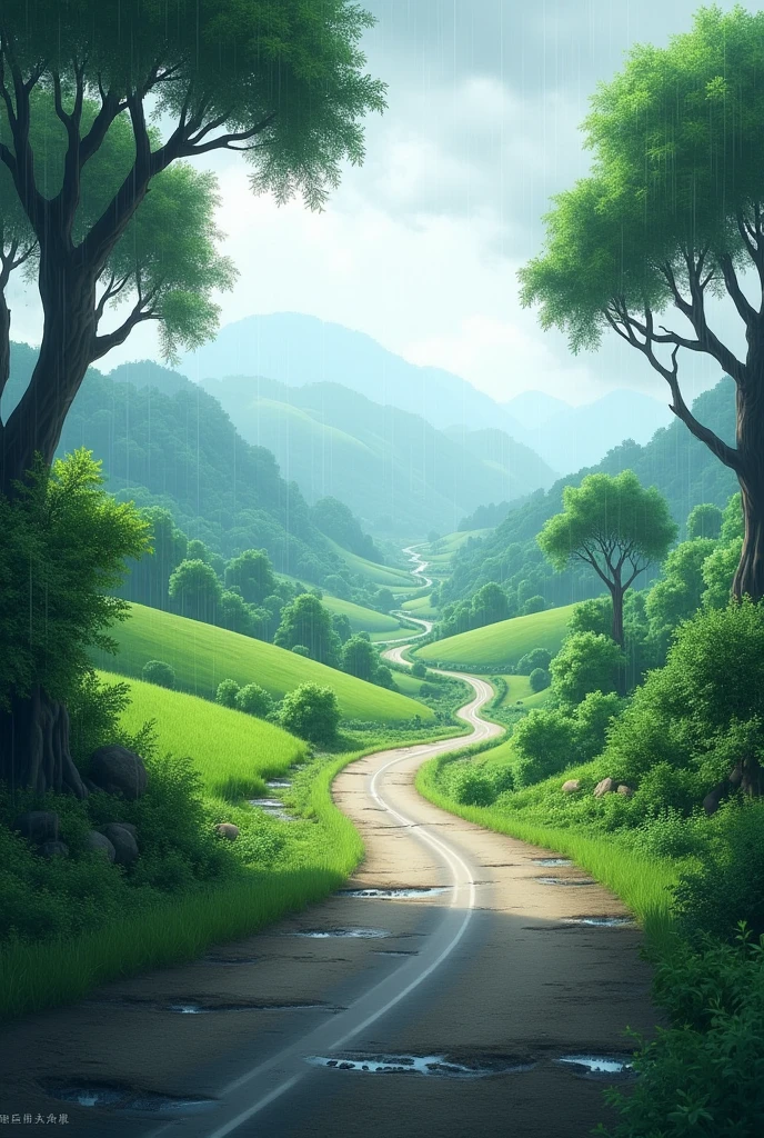Rainy season ka image road ka 