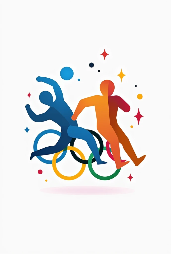 An abstract logo for school olympics