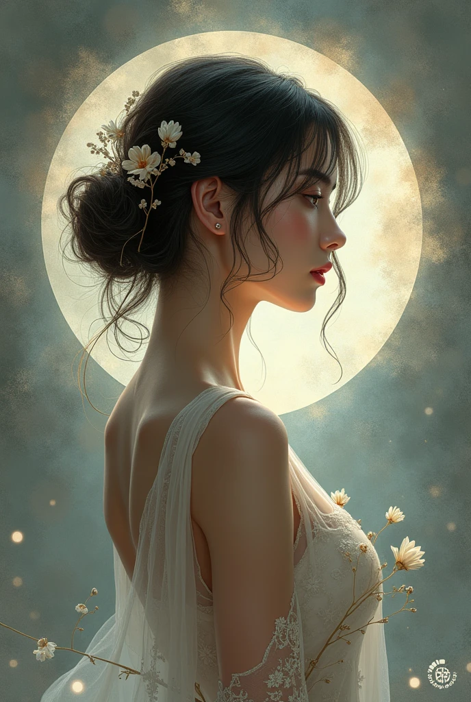 Create a realistic image of a circular icon by Faye Malisorn  