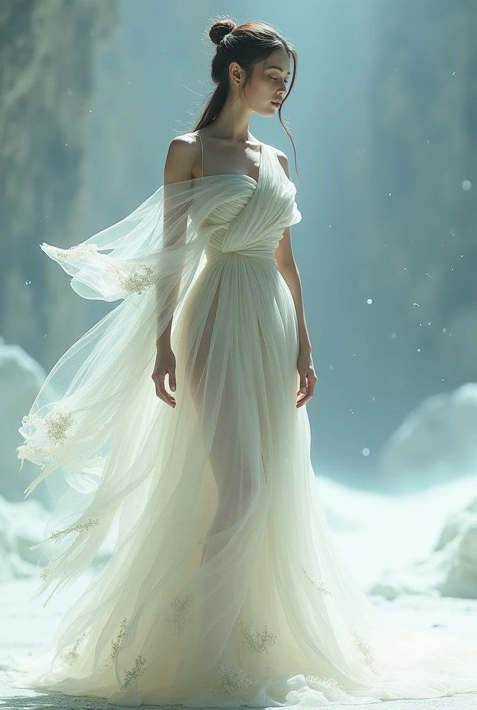 Make me a design for a dress that represent as air from avatar