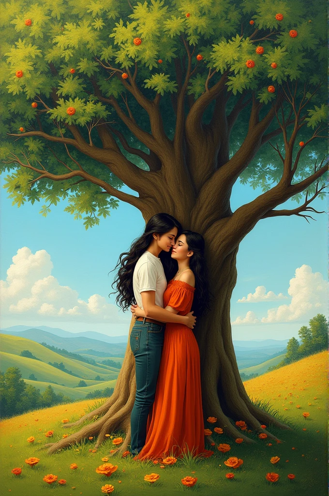 Painting tree Yoselin and Jorge