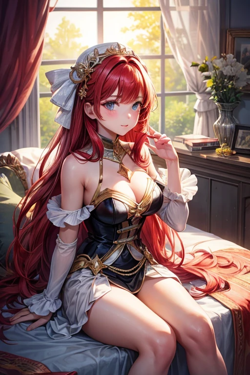 beautiful girl, featured in the star light outfit, from the series the boys, beautiful girl, of red hair, Caucasian skin