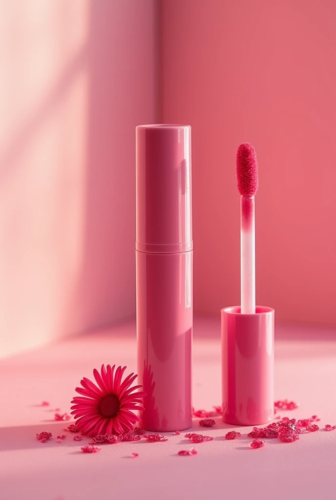 make a photoshoot of lipgloss