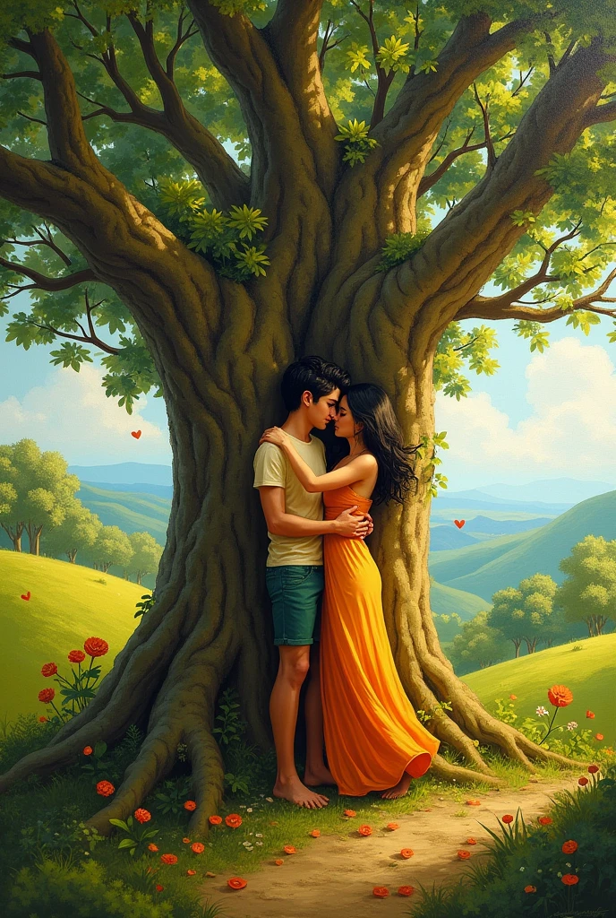 Painting tree Yoselin and Jorge