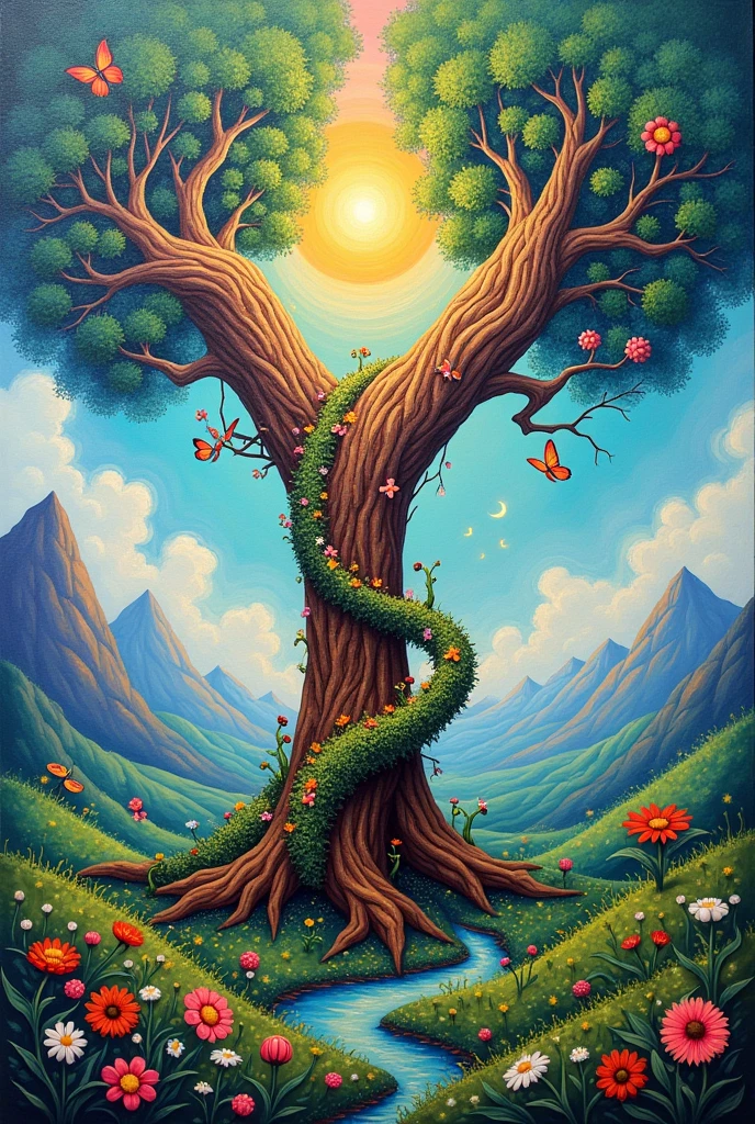 Painting tree Y and J