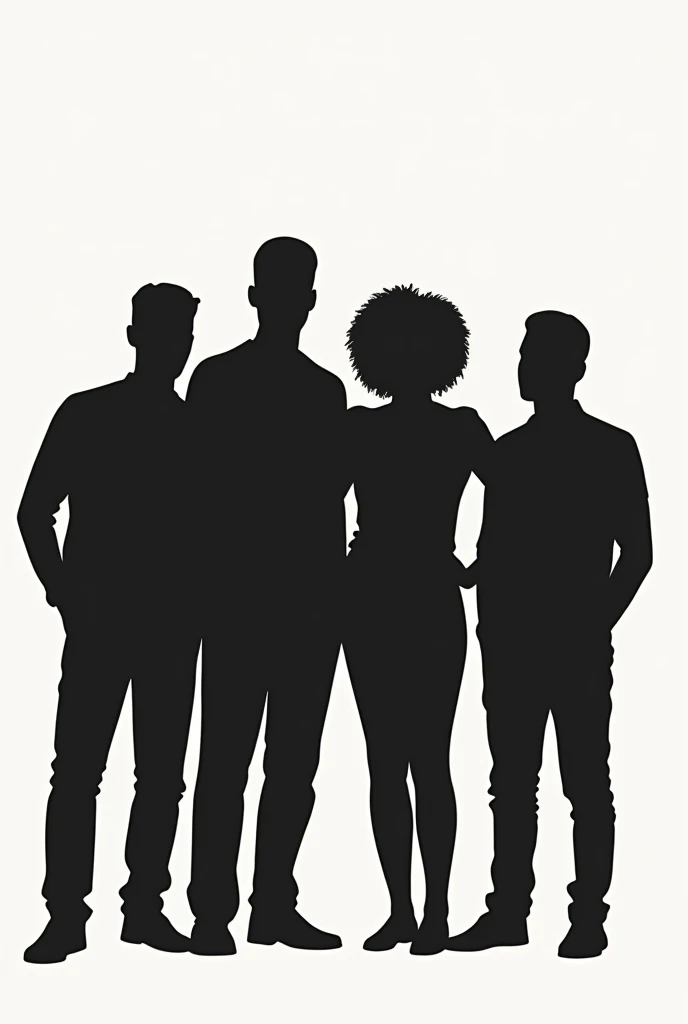 Vector Black People Silhouette