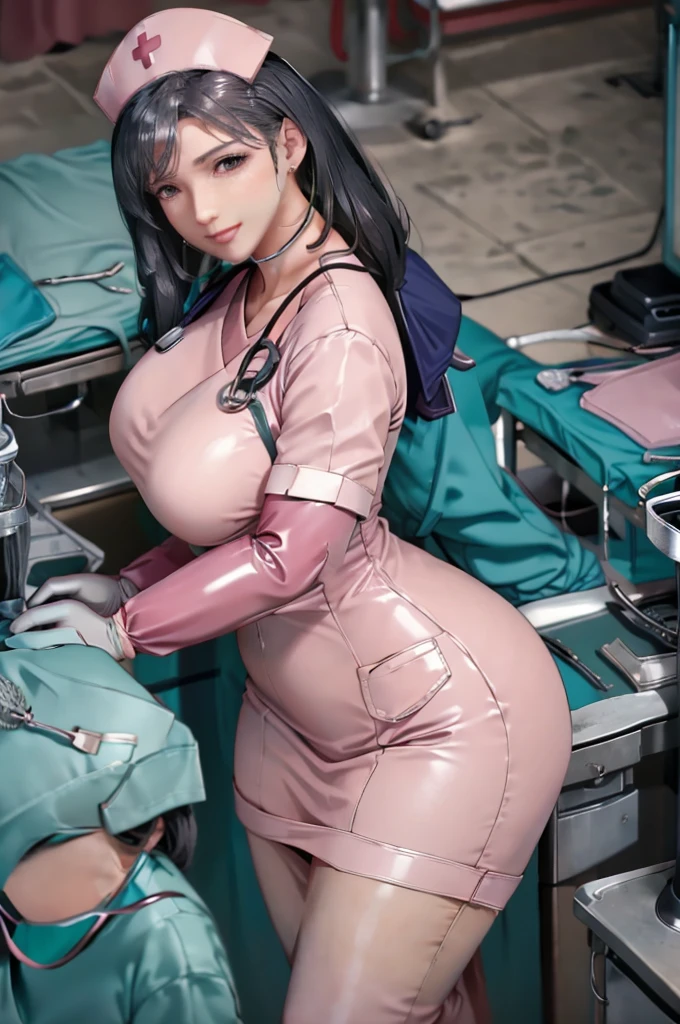 nurse uniform,hospital, latex nurse suit,nurses,busty,elbow gloves,labcoat,black hair woman,blue eyes , gigantic ,medical instruments,asian nurse,two nurses,speculum,examination room,oversize ,big ass ,strap on, lay on table ,legs spreaded,giving birth,gyno chair , dentist,Milf,latex,pink uniform,oversize breasts