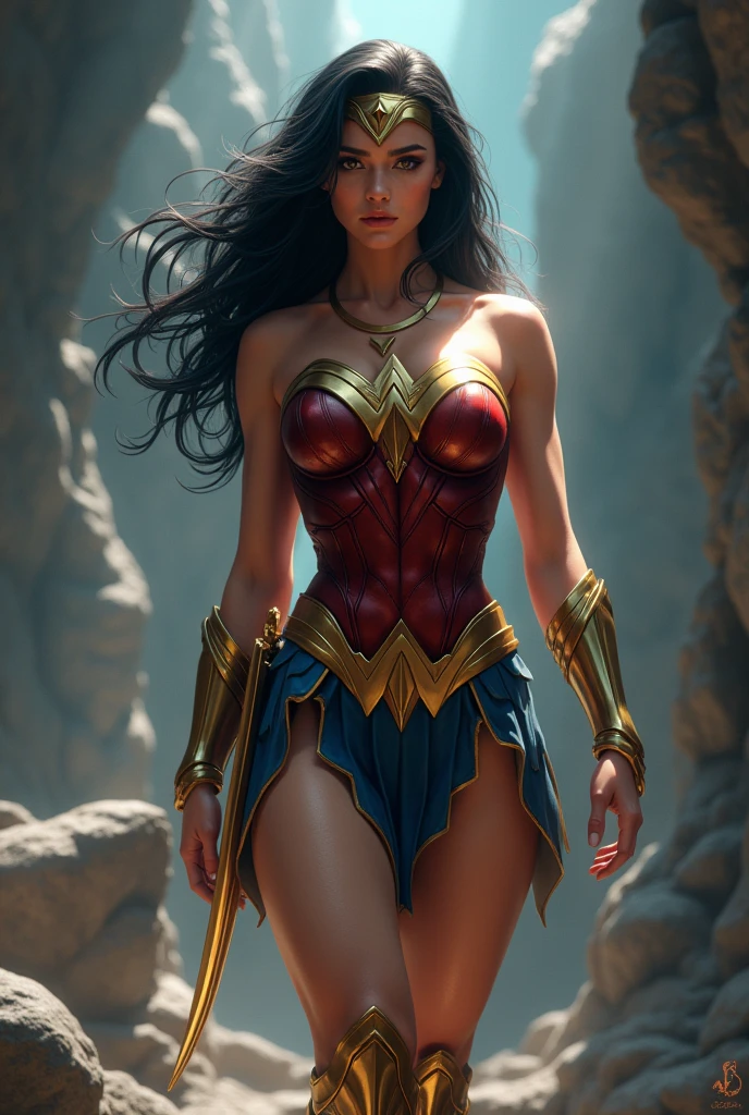 Naked wonder woman