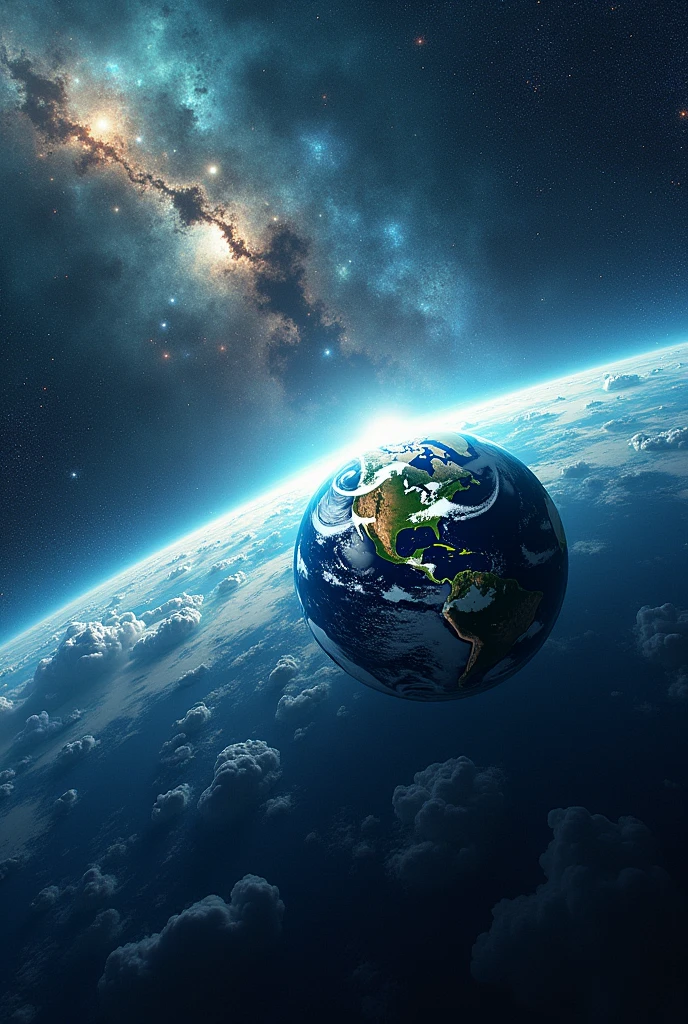 Generate images of the universe and our planet Earth