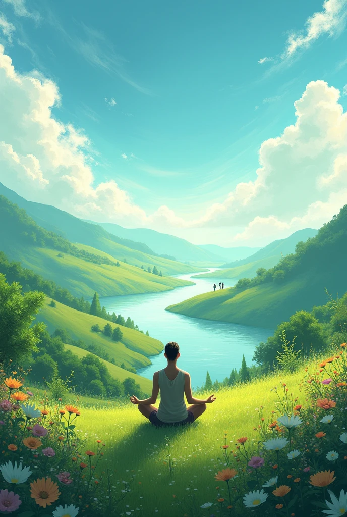 An image that conveys tranquility and energy