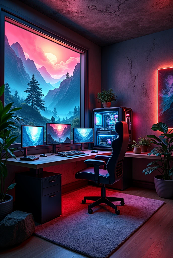 A beast gaming room
