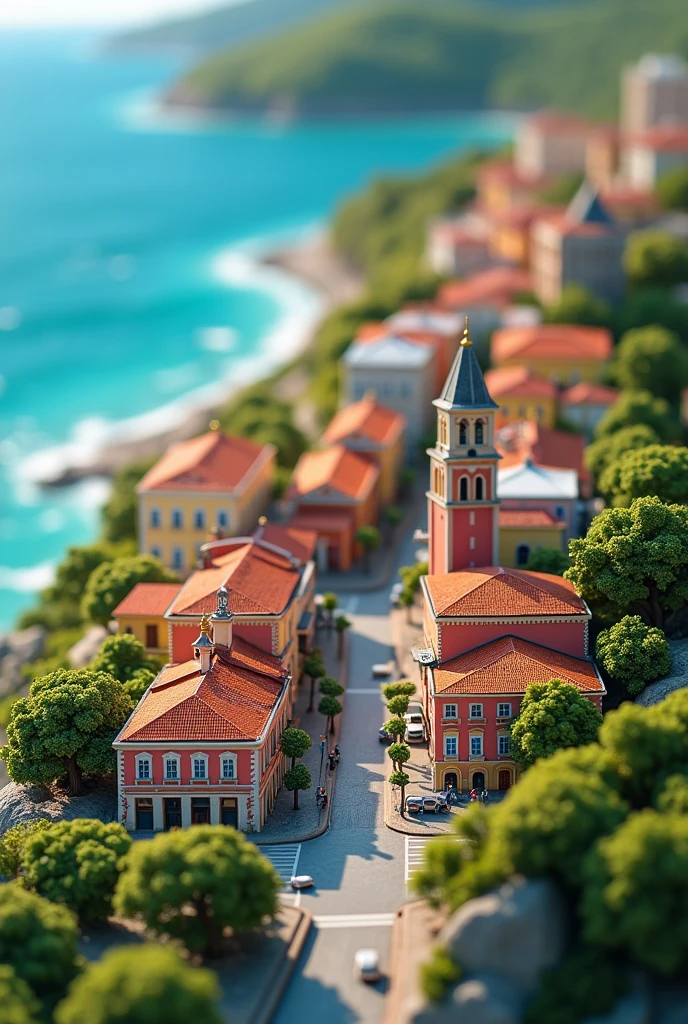 keychain focus on the city of Piúma in the state of Espírito Santo