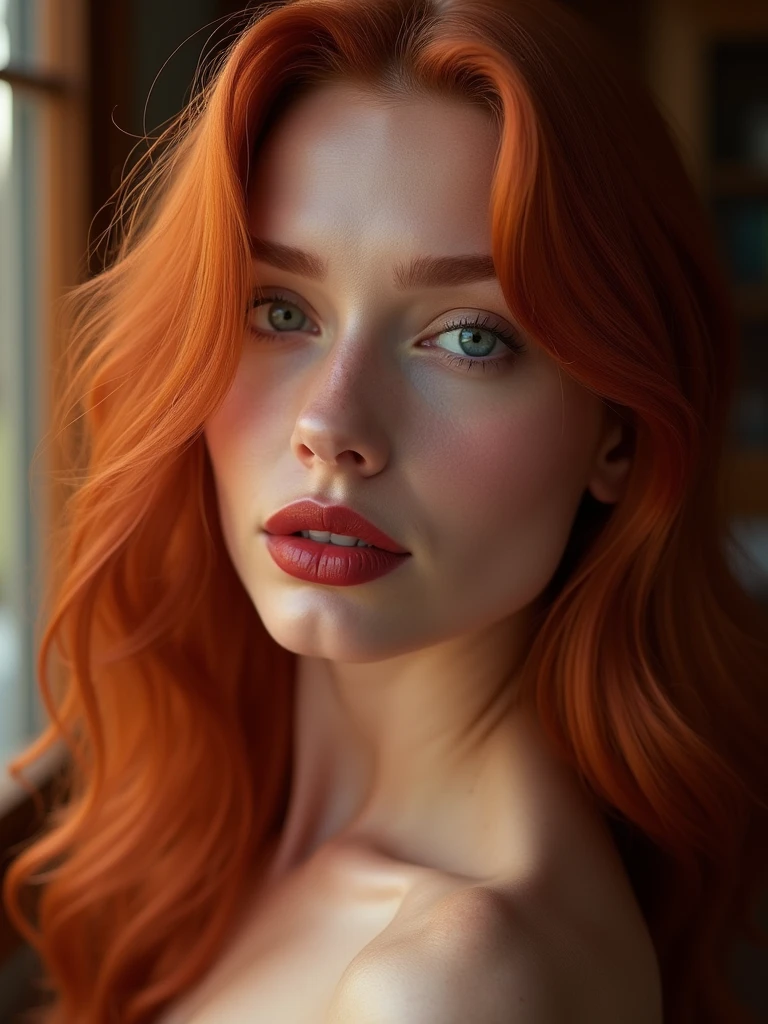 ((((photorealistic)))), photo of world's most beautiful and drop dead gorgeous redhead girl of all time, sexy pose, seductive facial expression, photorealistic, hyperrealism, ultra sharp, ultra focused, masterpiece, best quality, highres, UHD, depth of field, 4k, RTX, HDR, __hairstyles__, __expressions__, __camera_effects__, __camera_focus__, __lighting__