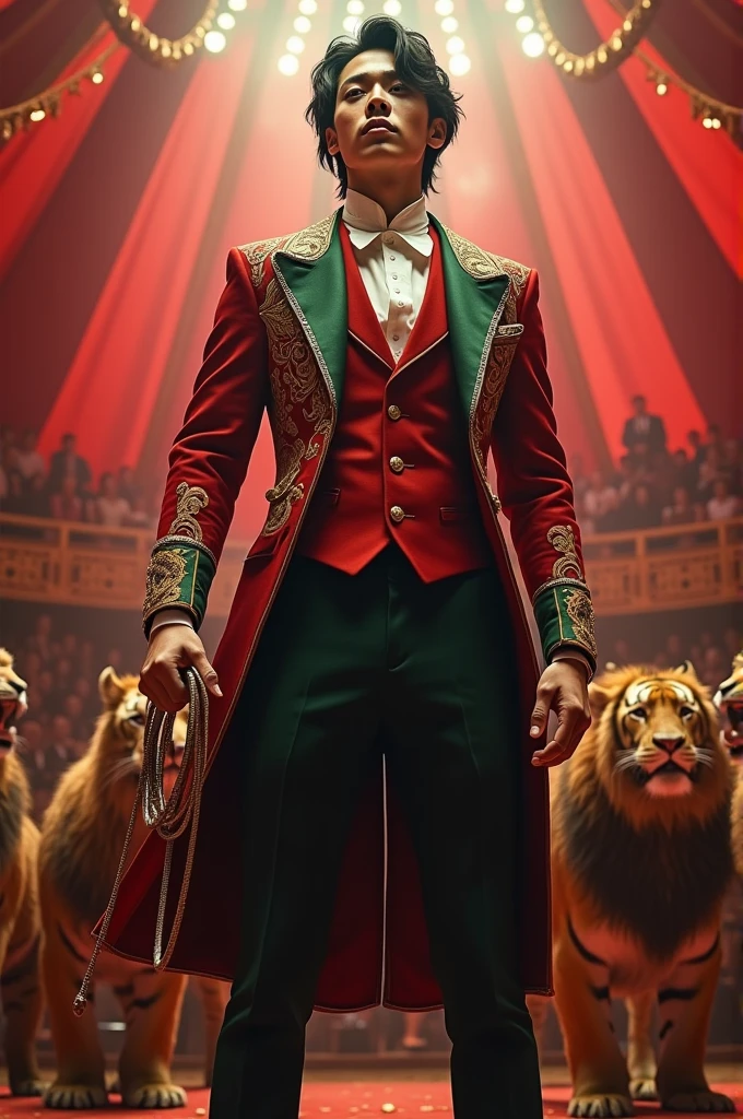 Make Jungkook in a circus tamer outfit