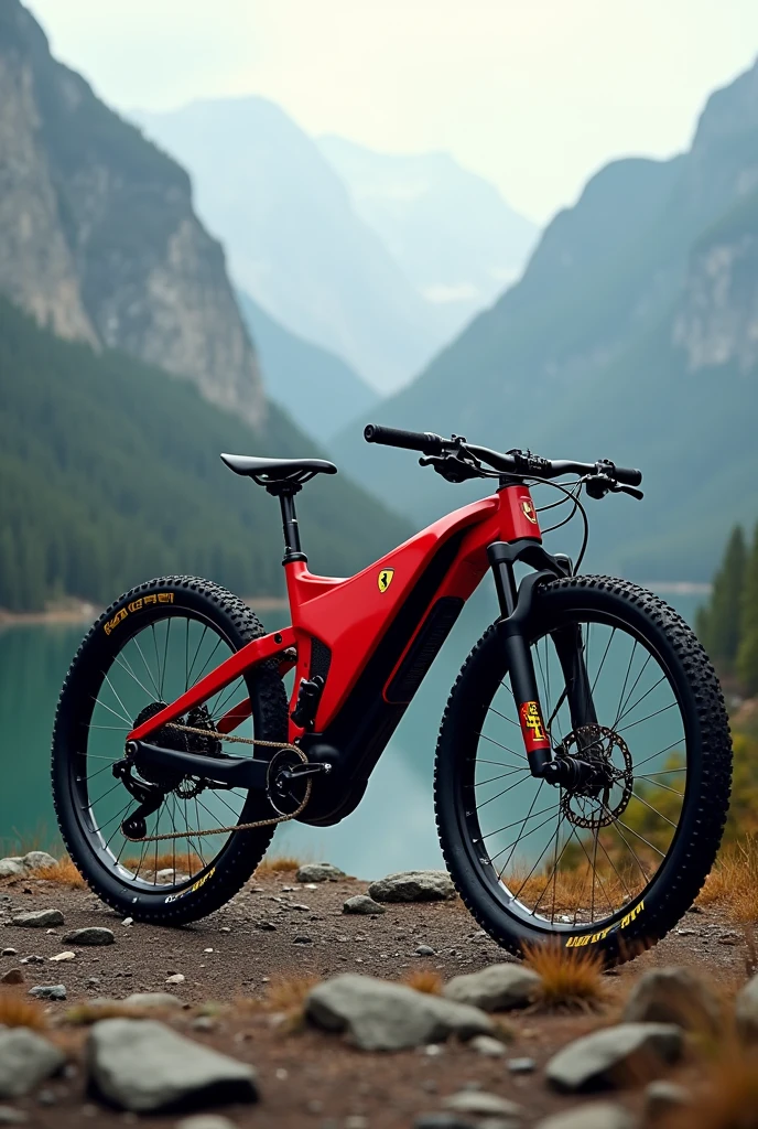 Mountain bike with Ferrari F1 design
